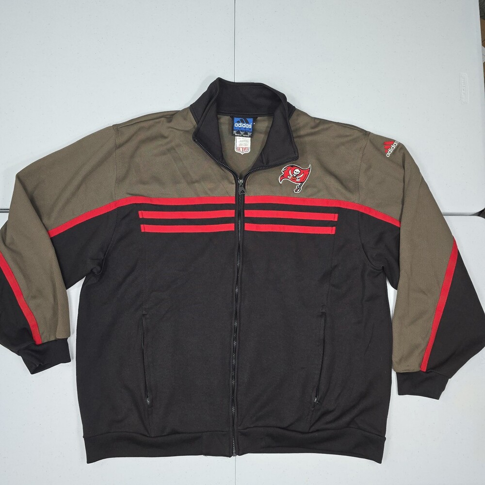 Vintage 90s/Y2K NFL Adidas Tampa Bay Buccaneers Track Jacket Men 2XL Rare